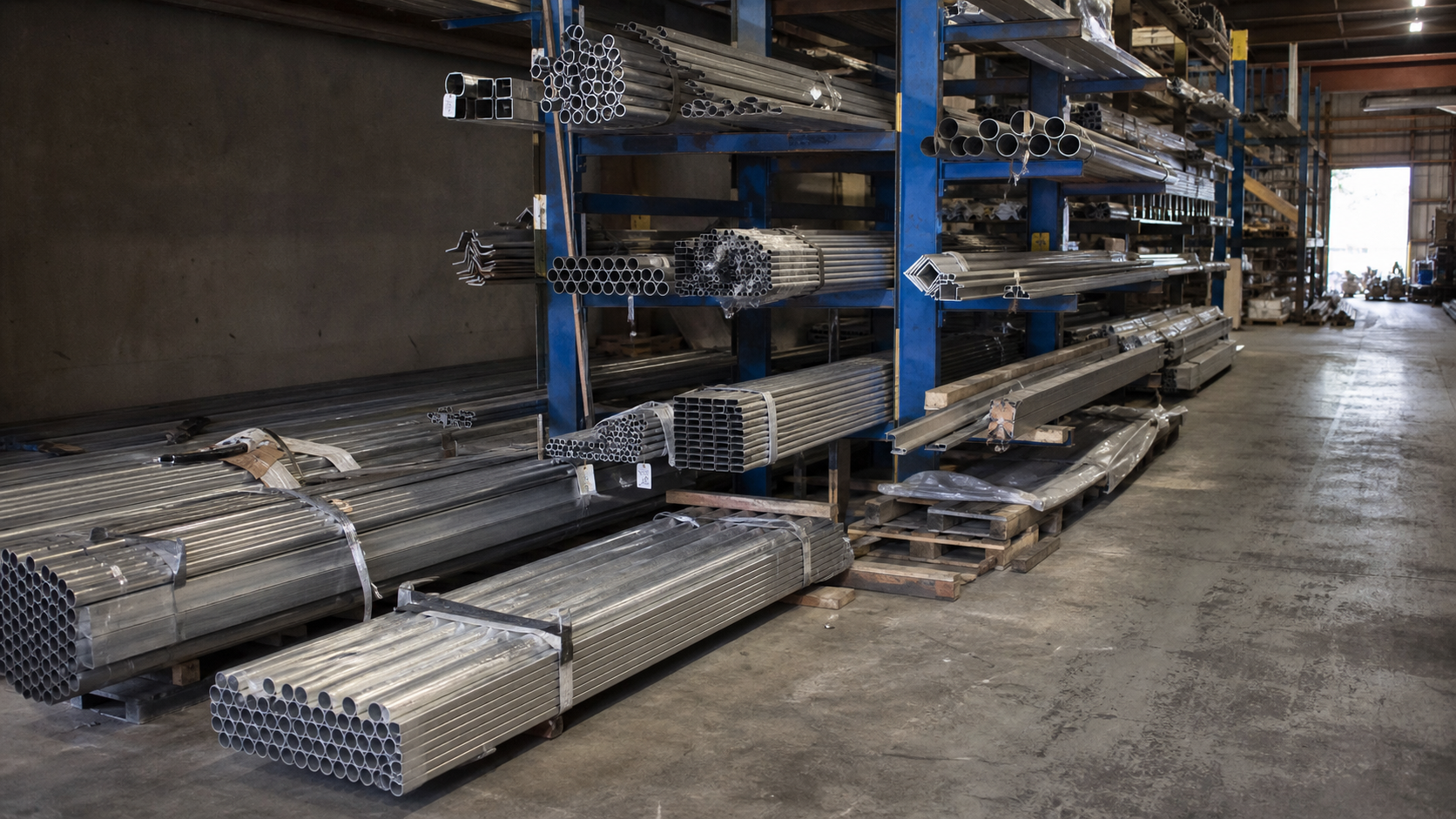 Industrial metal bars and plates